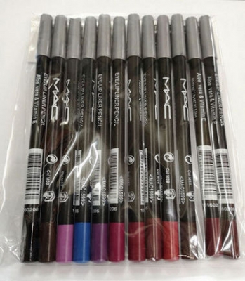 New MAC EYE LIP LINER PENCIL Aloe Vera & Vitamin E Set (12colors/Set)